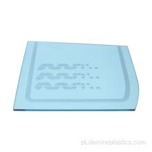 Impressão de folha de plástico de policarbonato sólido transparente